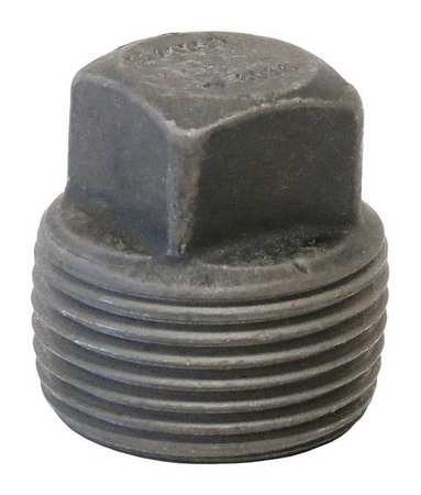 Square Head Plug,1-1/4in,forged Steel (1