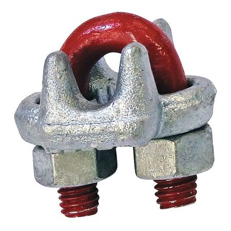 Wire Rope Clip,u-bolt,1/8in (1 Units In