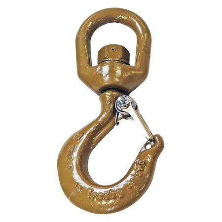 Swivel Hook,alloy Steel,2000 Lb.,gold, (