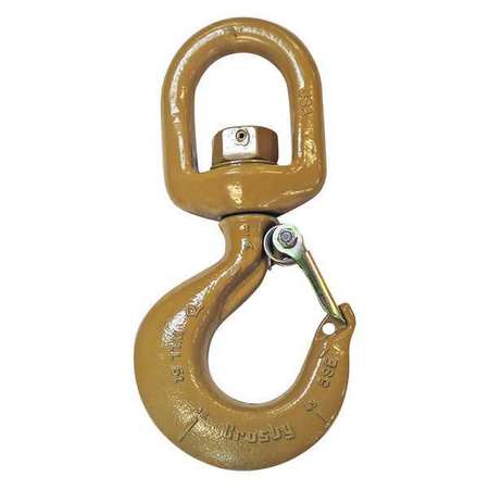 Swivel Hook,alloy Steel,10,000 Lb.,gold