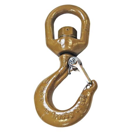 Swivel Hook,alloy Steel,14,000 Lb.,gold