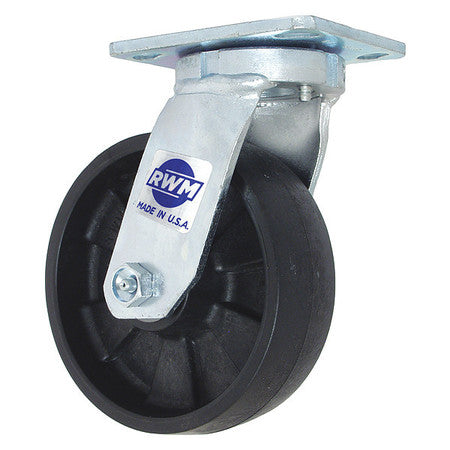 Kingpinless Swivel Plate Caster,1000 Lb.