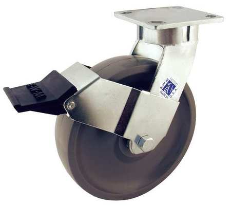 Kingpinless Swivel Plate Caster,1800 Lb.