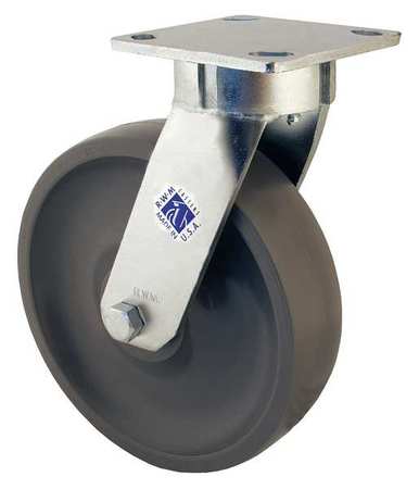 Kingpinless Swivel Plate Caster,1500 Lb.