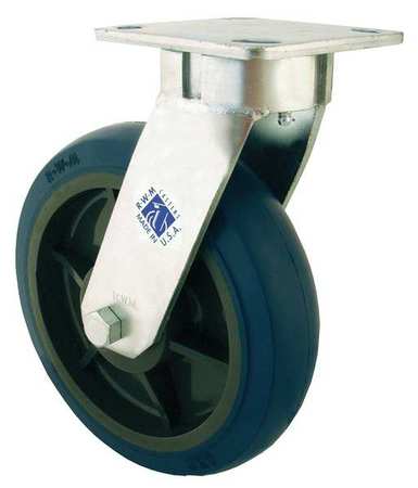 Kingpinless Swivel Plate Caster,1230 Lb.