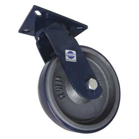 Kingpinless Swivel Plate Caster,6000 Lb.