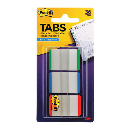 Postitdurable Tabs 686lgbrt,1"x1.,pk24 (