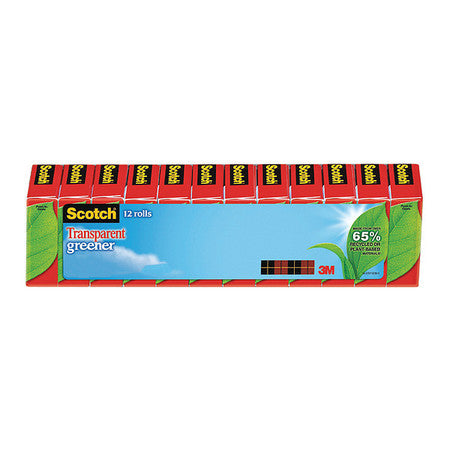 Trans Greener Tape 61212p,3/4"x900",pk12