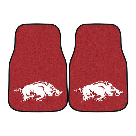 Carpeted Car Mats,arkansas,pc,17x27",pk2