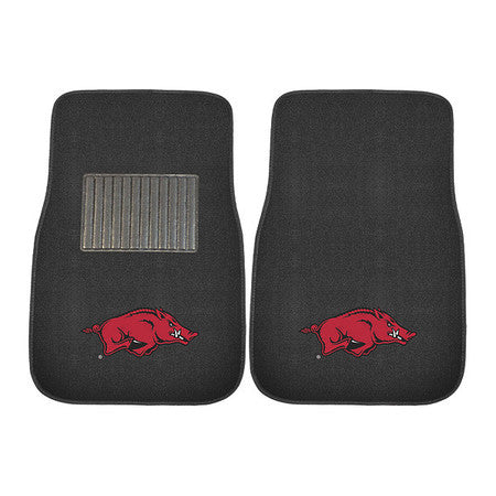 Embroidered Car Mat,arkansas,18"x27",pk2