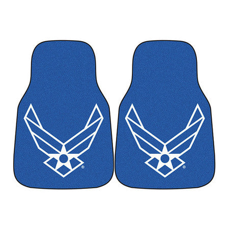 Carpeted Car Mats,air Force,17"x27",pk2