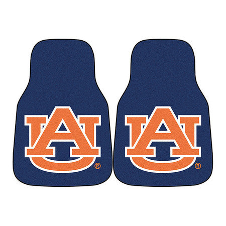 Auburn Carpeted Car Mats,2pc,17"x27",pk2