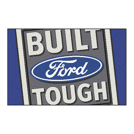 Built Ford Tough Rug,19"x30",blue (1 Uni