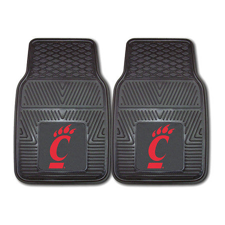 Cincinnati Vinyl Car Mats,2pc,17x27",pk2