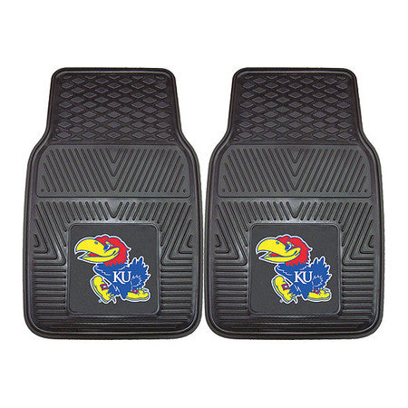 Kansas Vinyl Car Mats,2pc,17"x27",pk2 (1