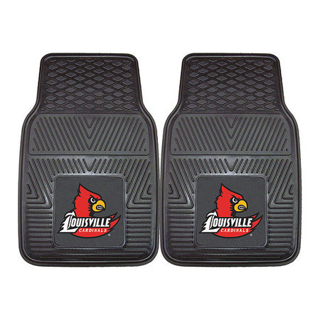 Louisville Vinyl Car Mats,2pc,17x27",pk2