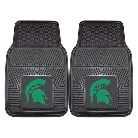 Michigan State Vinyl Car Mat,17"x27",pk2