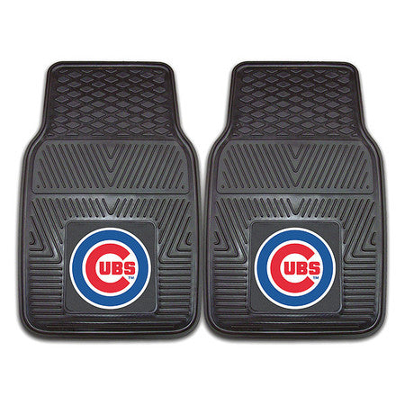 Chicago Cubs Vinyl Car Mats,17"x27",pk2