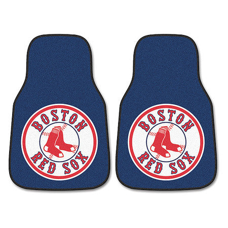 Boston Red Sox Carpeted Car Mats,2pc,pk2