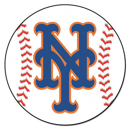 New York Mets Baseball Mat,27" Dia. (1 U