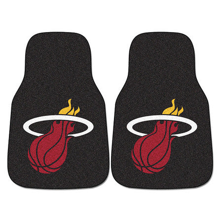 Miami Heat Carpeted Car Mats,2pc,pk2 (1