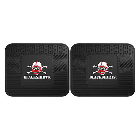 Nebraska Utility Mat,black Shirts,pk2 (1