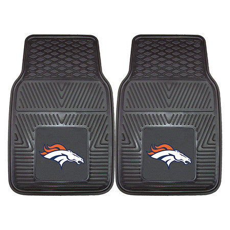 Denver Broncos Vinyl Car Mats,2pc,pk2 (1