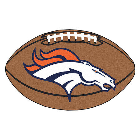 Denver Broncos Football Rug,20.5"x32.5"