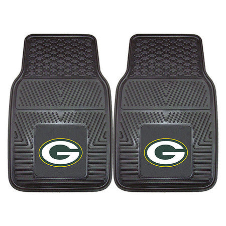 Green Bay Packers Vinyl Car Mats,2pc,pk2