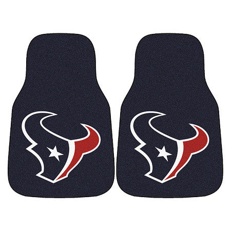 Houston Texans Carpeted Car Mats,2pc,pk2