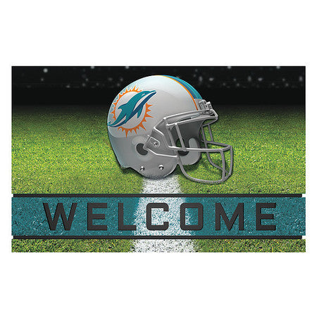 Miami Dolphins Door Mat,crumb Rubber (1