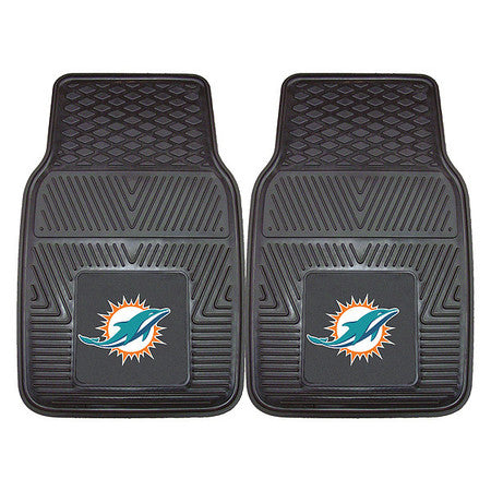 Miami Dolphins Vinyl Car Mats,2pc,pk2 (1