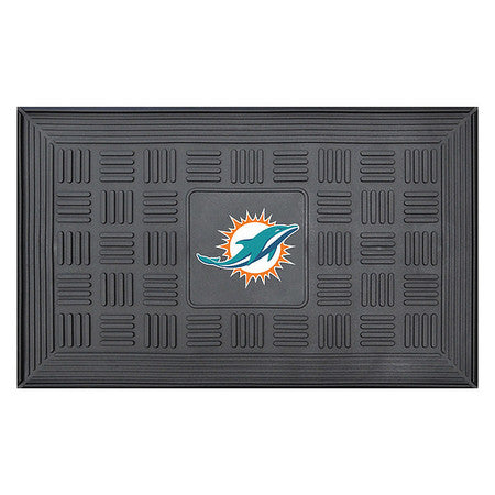 Miami Dolphins Door Mat,19.5"x31.25" (1