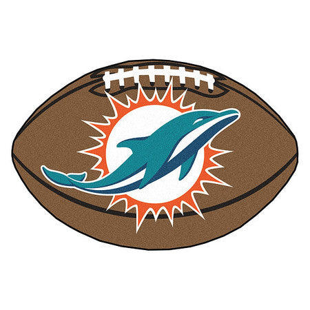 Miami Dolphins Football Rug,20.5"x32.5"