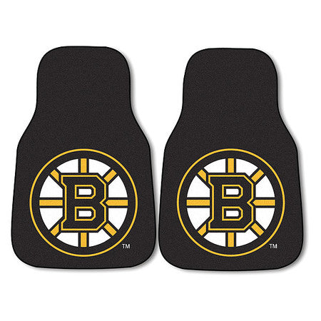 Boston Bruins Print Carpet Car Mat,pk2 (