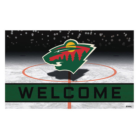 Minnesota Wild Door Mat,crumb Rubber (1