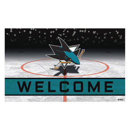 San Jose Sharks Door Mat,crumb Rubber (1