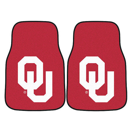 Oklahoma Carpeted Car Mats,17"x27",pk2 (