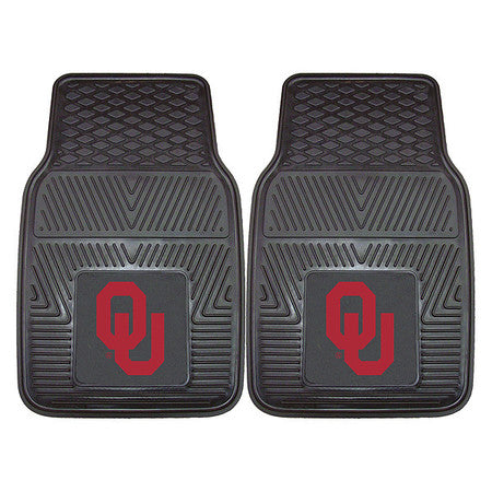 Oklahoma Vinyl Car Mats,2pc,17"x27",pk2