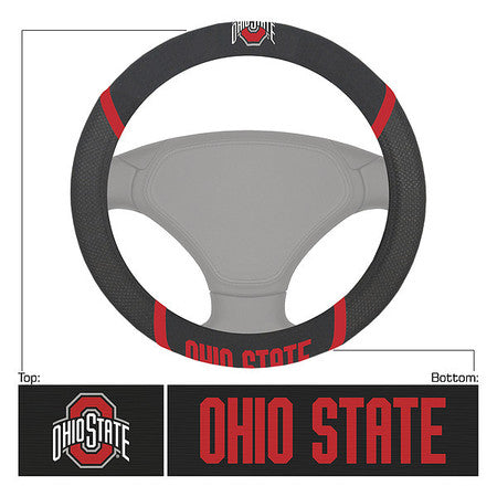 Ohio State Steering Wheel Cover,15"x15"