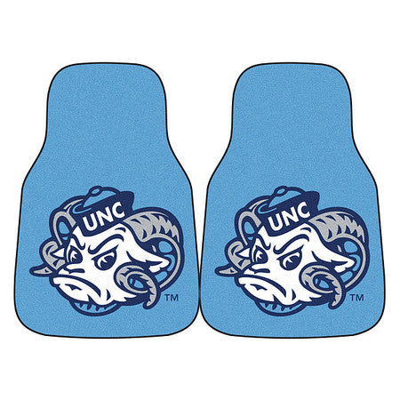 North Carolina Carpeted Car Mats,2pc,pk2