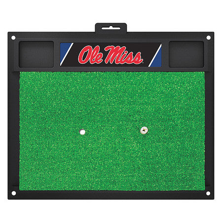 Ole Miss Golf Hitting Mat,20" X 17" (1 U