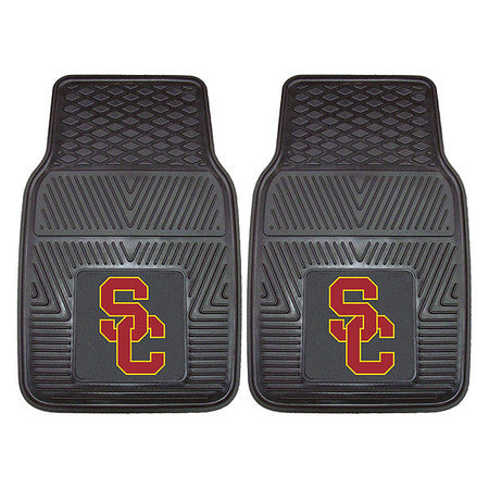 Usc Vinyl Car Mats,2pc,17"x27",pk2 (1 Un