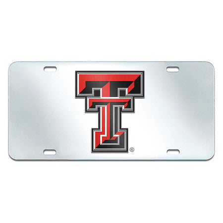 Texas Tech License Plate Inlaid,6"x12" (