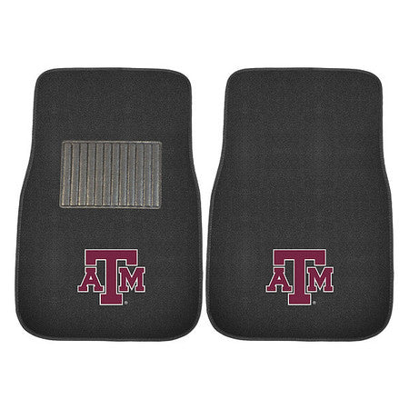 Texas A/m Embroidered Car Mats,2pc,pk2 (