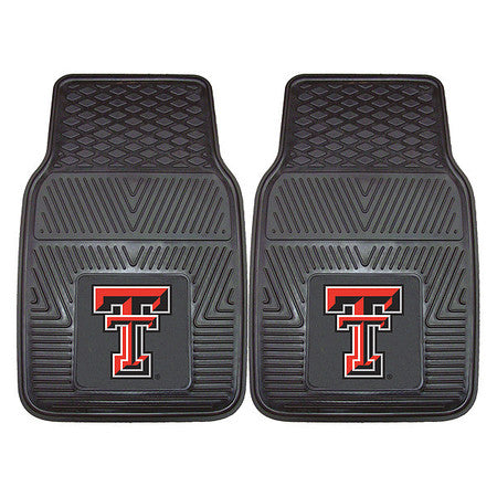 Texas Tech Vinyl Car Mats,2pc,17x27",pk2