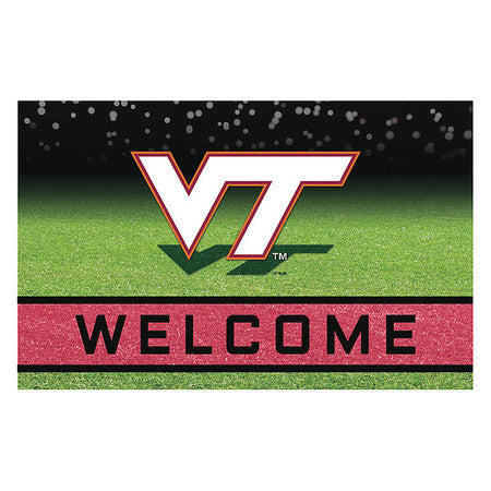 Virginia Tech Door Mat,crumb Rubber (1 U