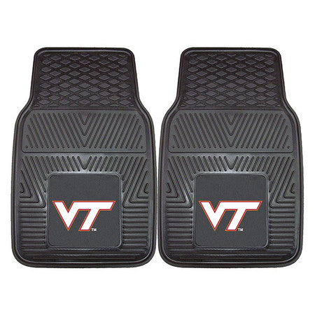 Virginia Tech Vinyl Car Mats,2pc,pk2 (1