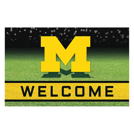 University Of Michigan Door Mat,rubber (