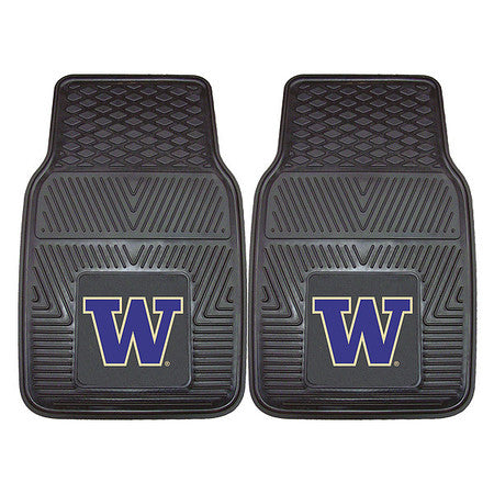 Washington Vinyl Car Mats,2pc,17x27",pk2